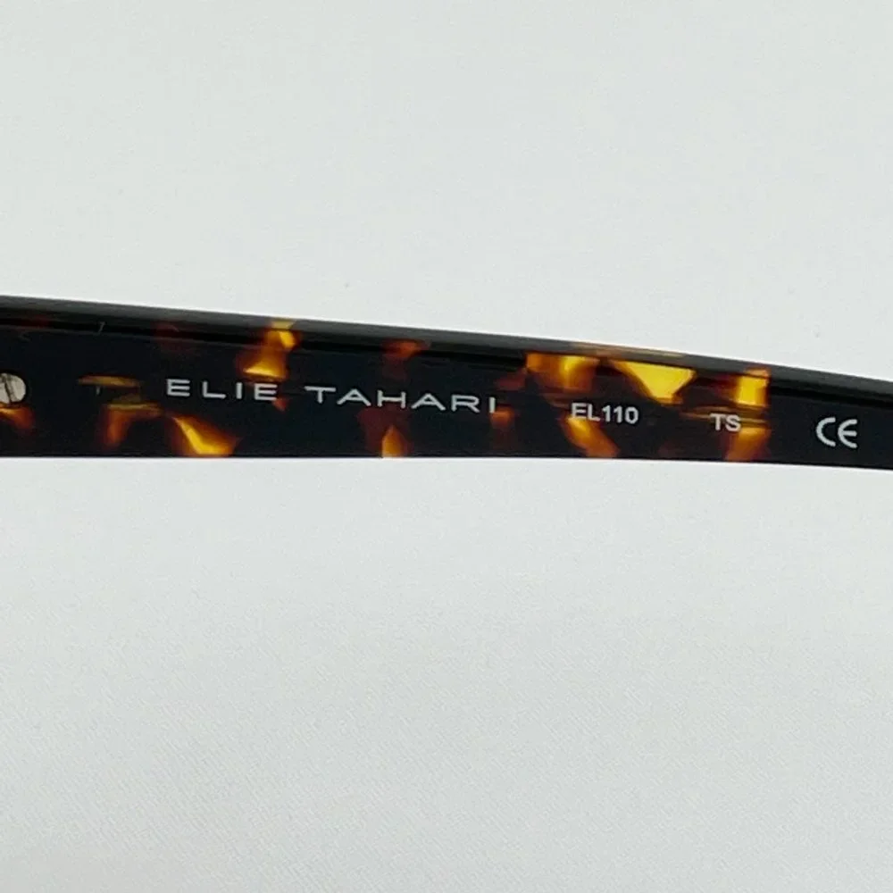 Elie Tahari Black & Gold Tortoise Sunglasses MSRP $158